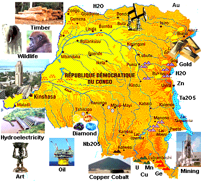 RDC economic map